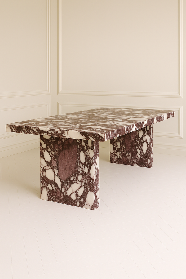 Sachi Dining Table - Italian Viola Calacatta Marble