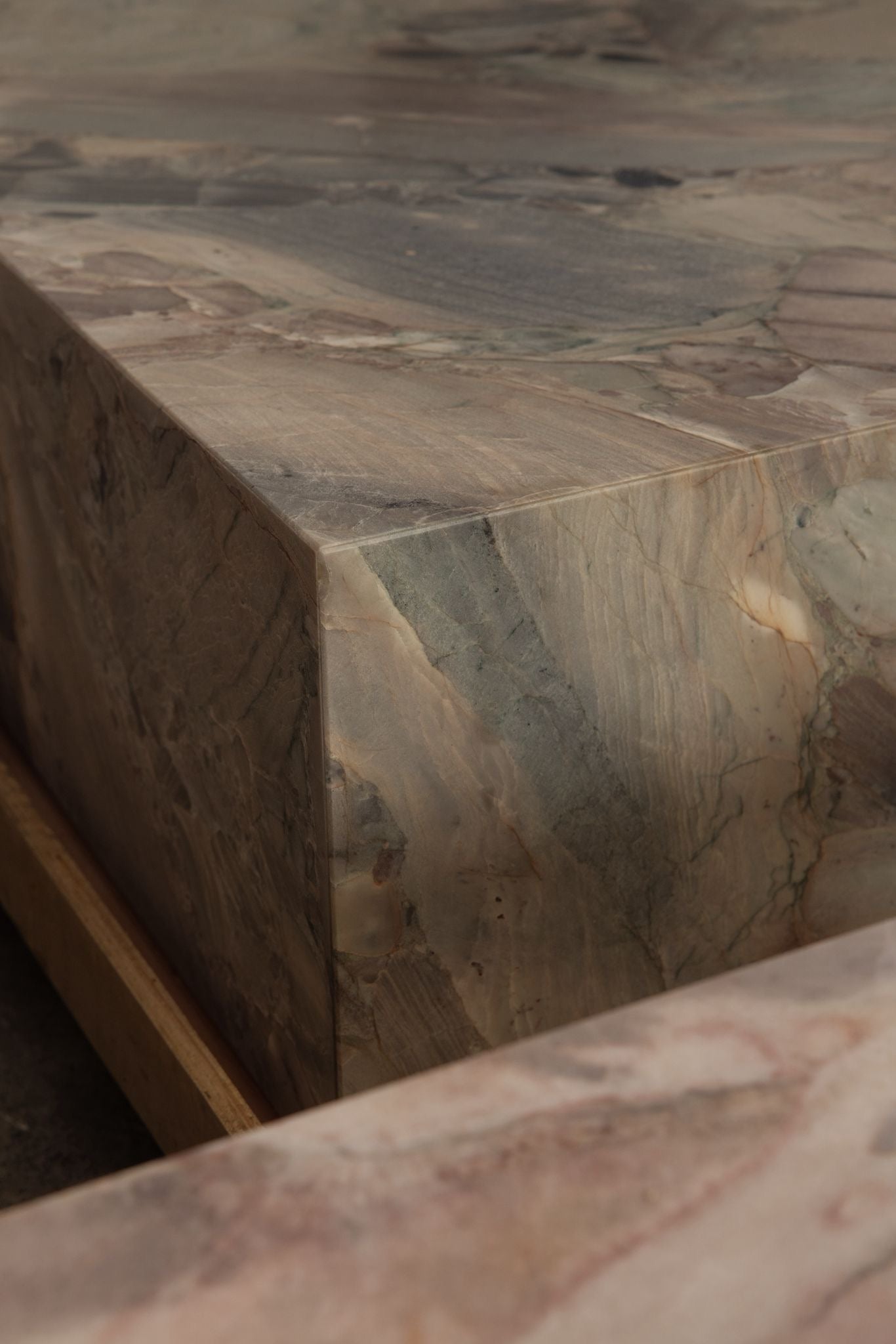 Block Coffee Table - Moonlight Marble - Small