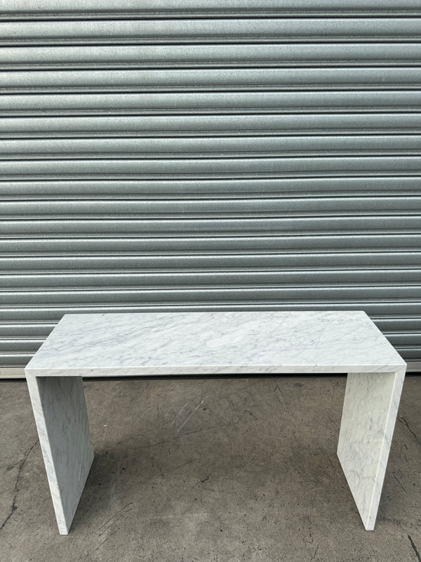 Waterfall Hallway Console - Carrara Marble