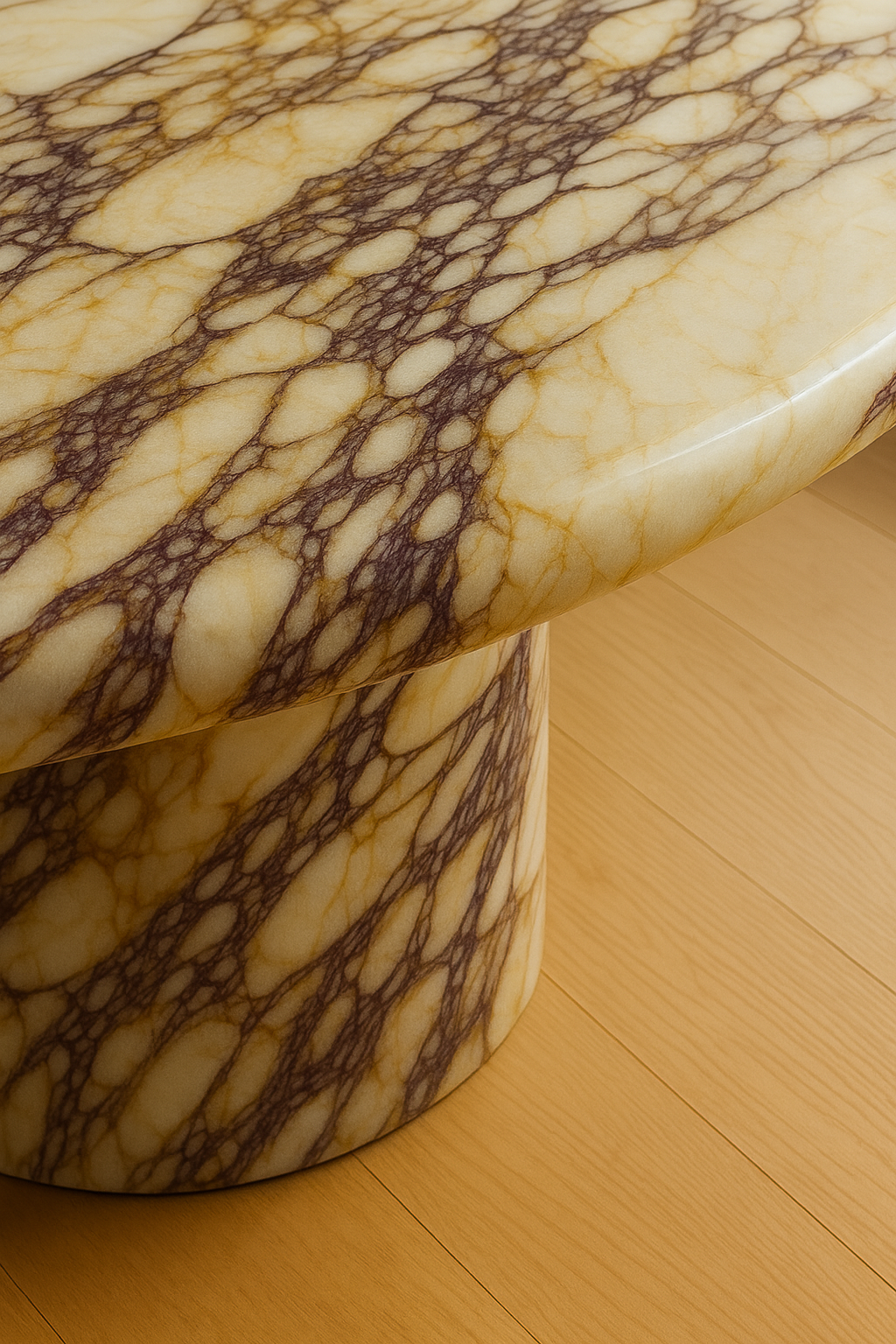 Court Dining Table - Viola Calacatta Marble