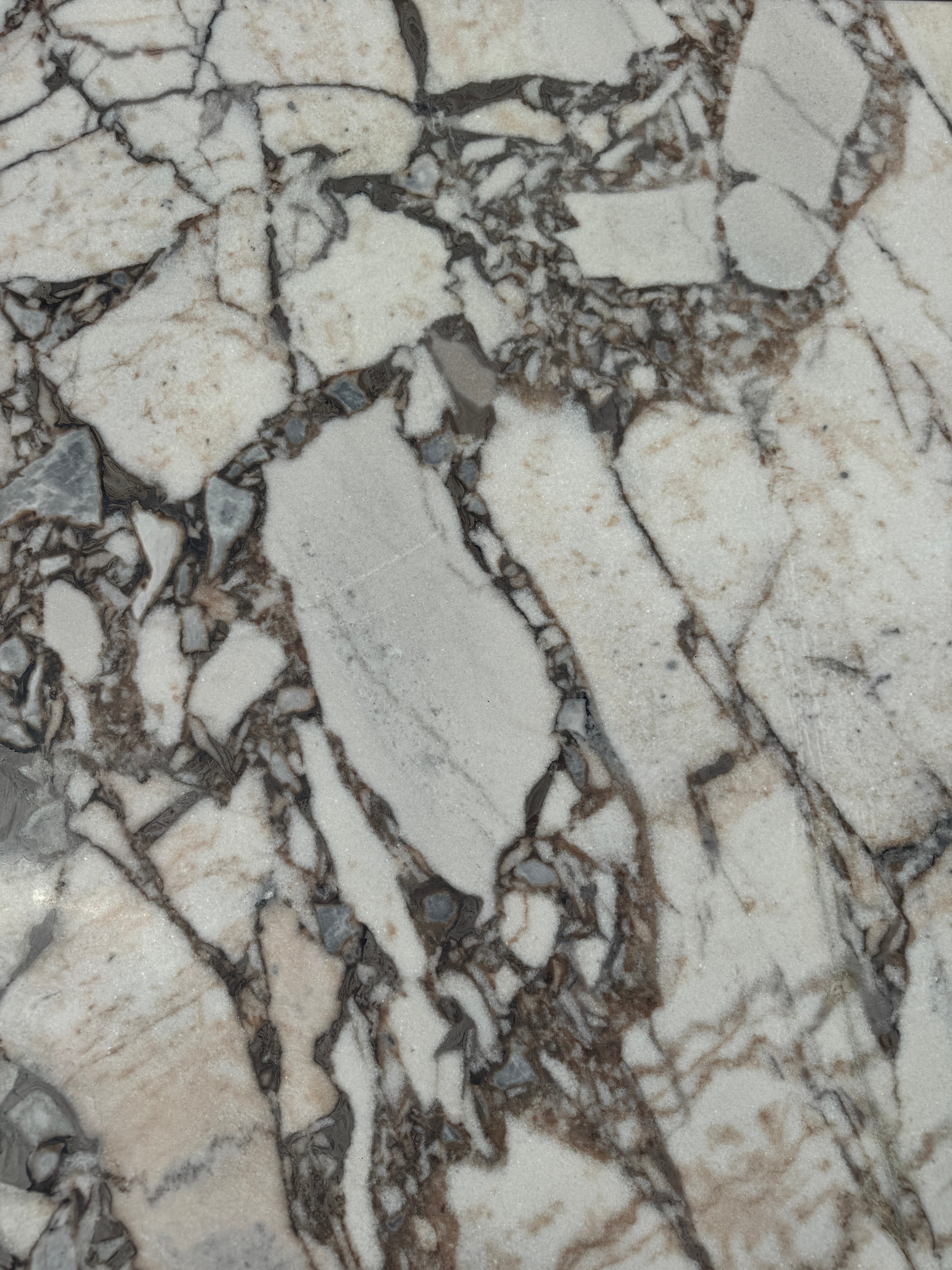 Square Coffee Table - Milky Blue Marble