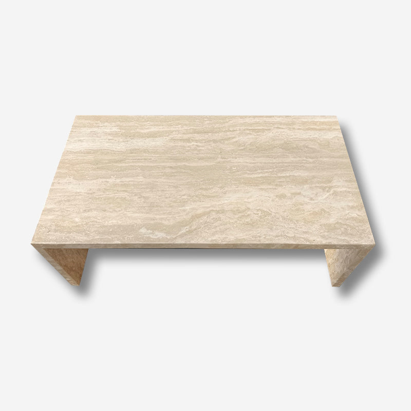 Waterfall Coffee Table - Veincut Travertine