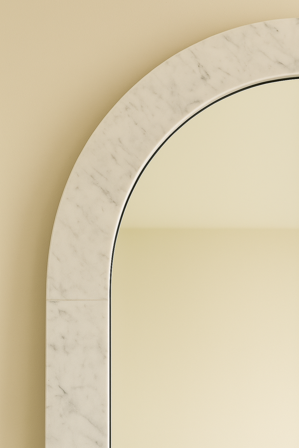 Crescent Arch Mirror - Carrara Marble - Pre-Order