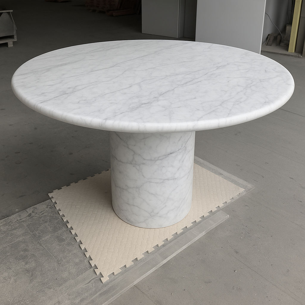 Court Dining Table - Carrara Marble