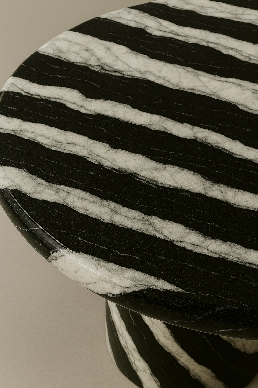 Court Dining Table - Panda Marble