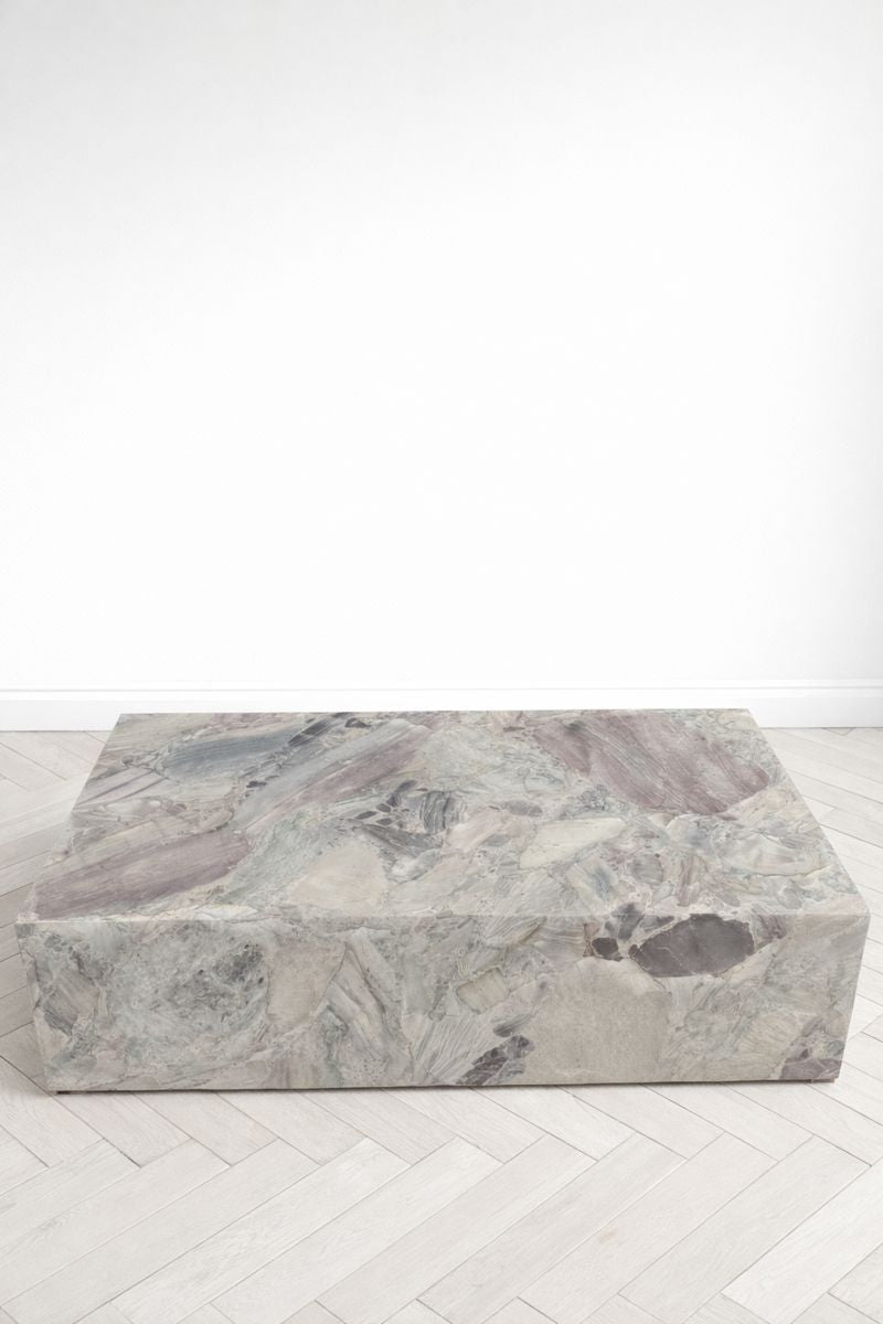 Block Coffee Table - Moonlight Marble - Small