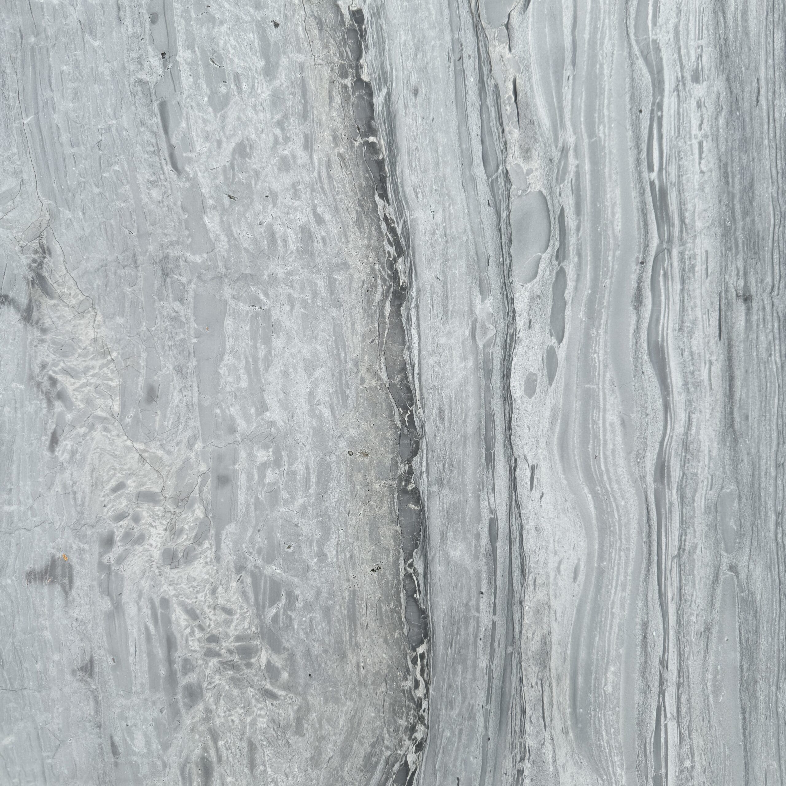 Cube Side Table - Veincut Blue Travertine