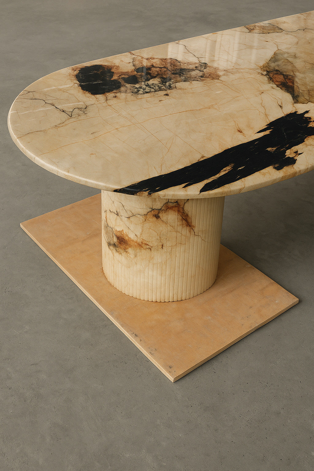 Oval Dining Table - Patagonia Quartzite