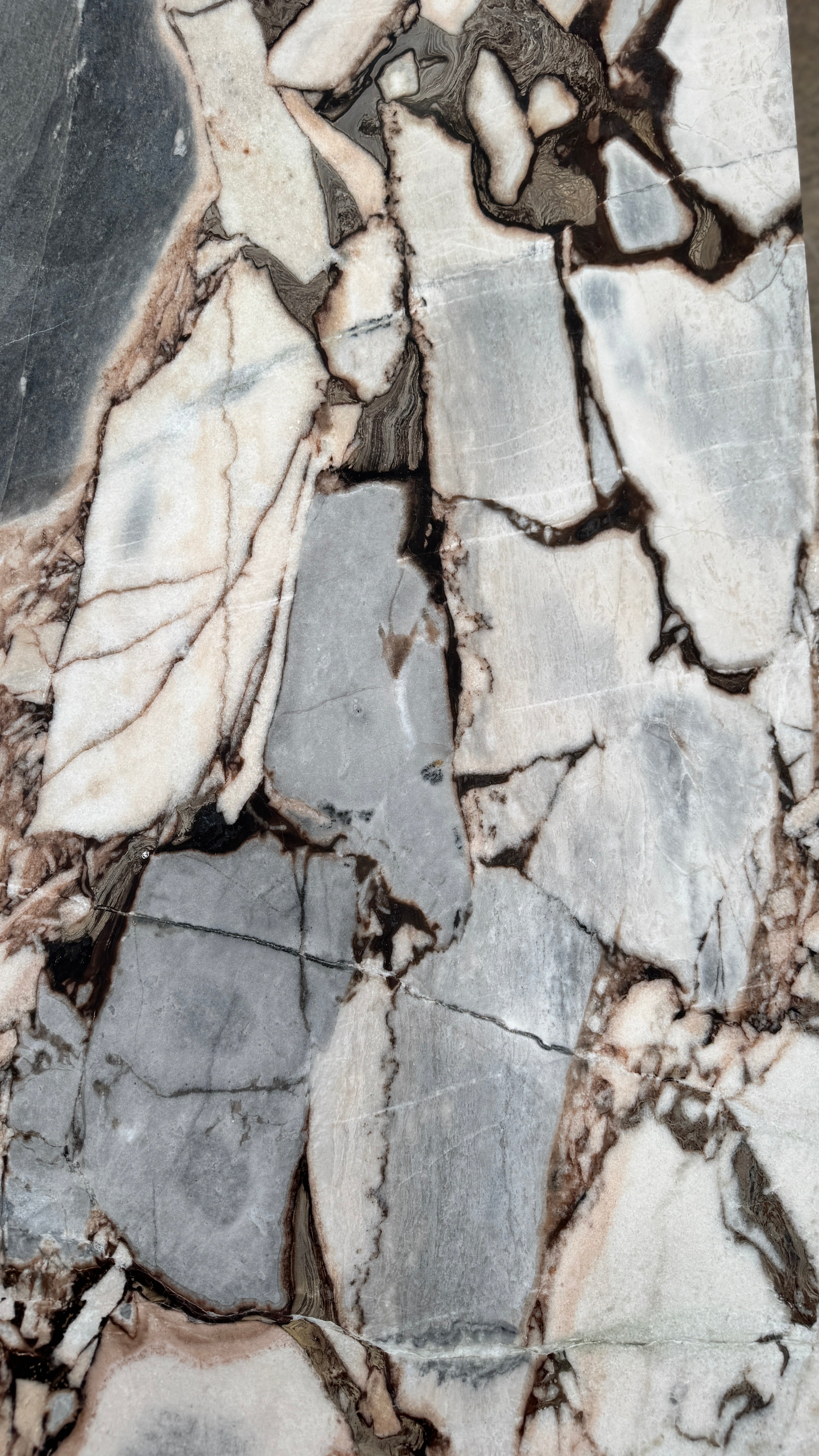 Block Coffee Table - Milky Blue Marble - Large