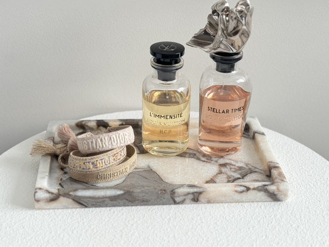 Marble Tray - Milky Blue