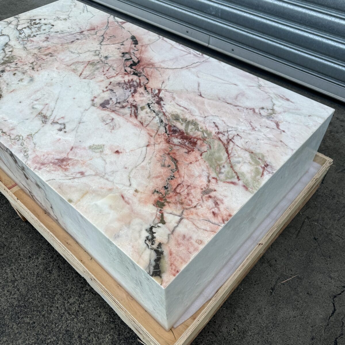 Block Coffee Table - Cherry Blossom natural stone furniture New Zealand - Natural Stone Co