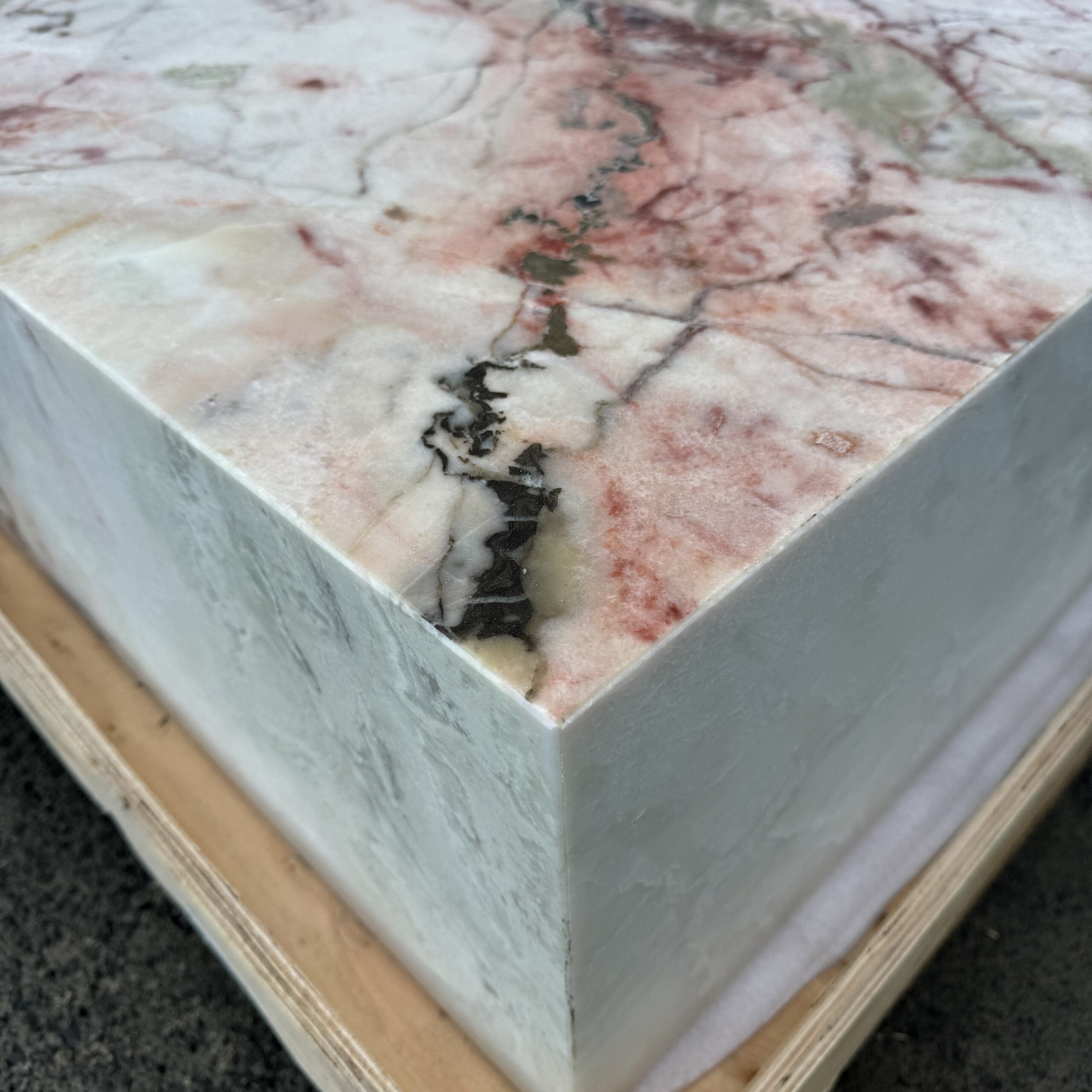 Block Coffee Table - Cherry Blossom natural stone furniture New Zealand - Natural Stone Co