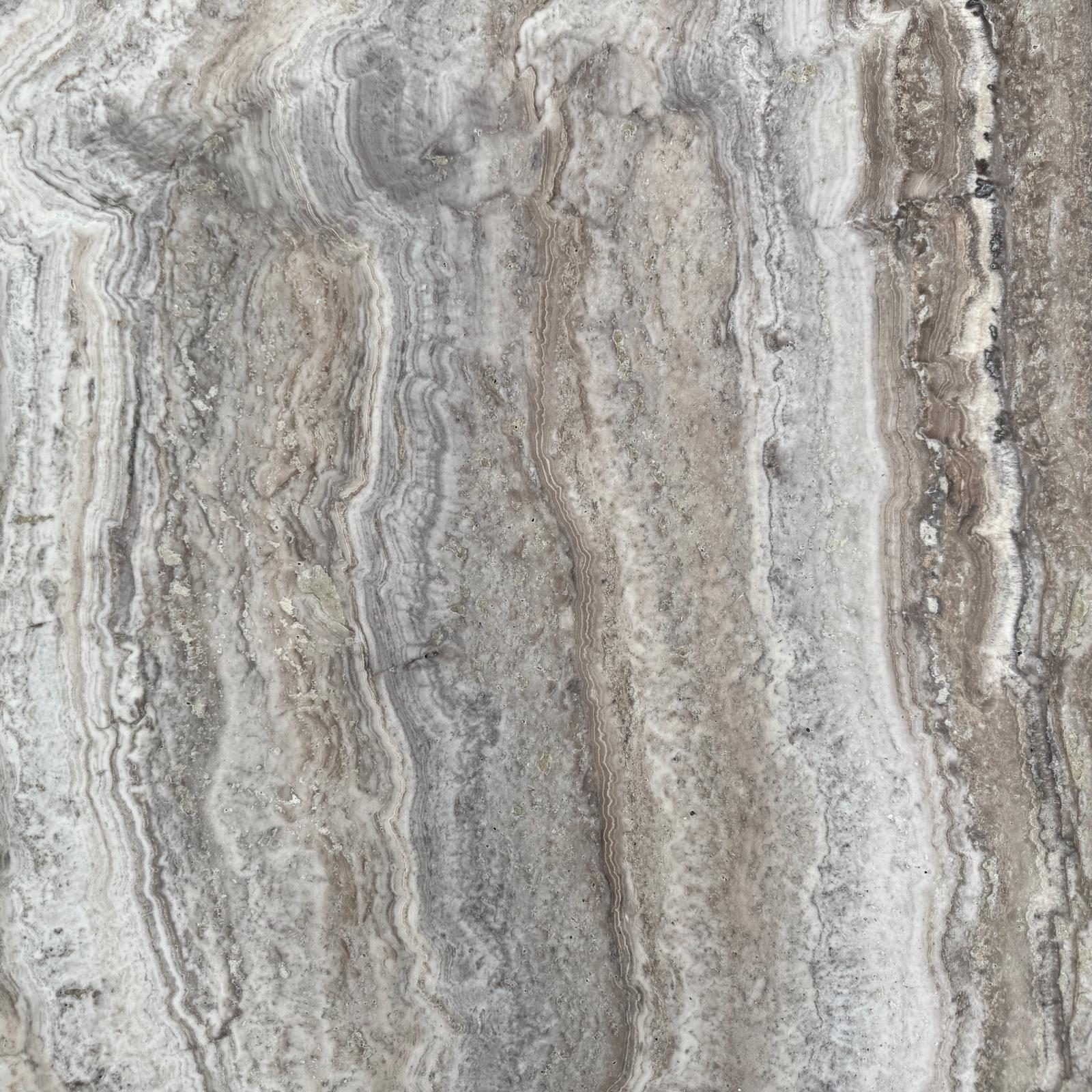 Cube Side Table - Silver Travertine natural stone furniture New Zealand - Natural Stone Co