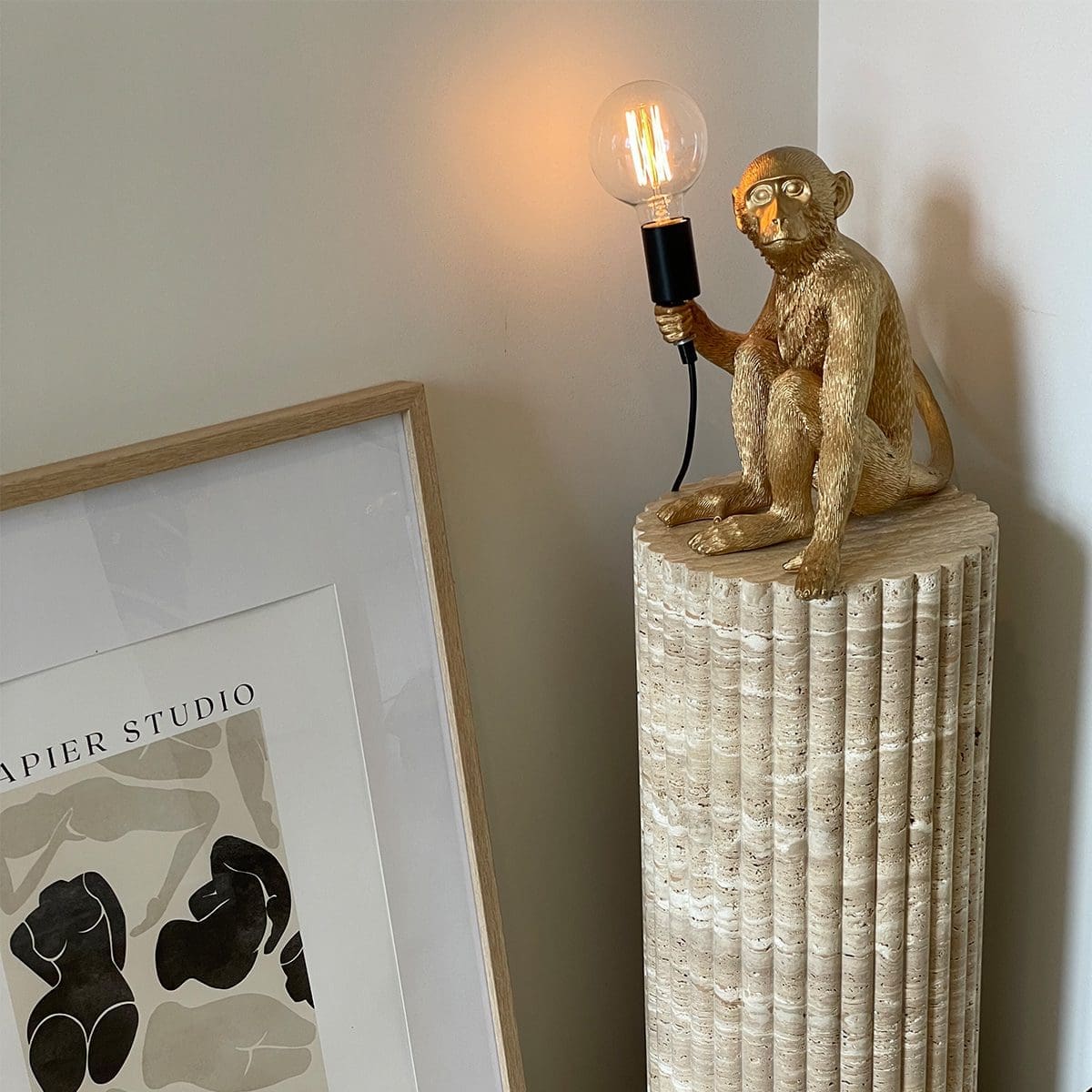 Fluted Plinth - Travertine natural stone furniture New Zealand - Natural Stone Co