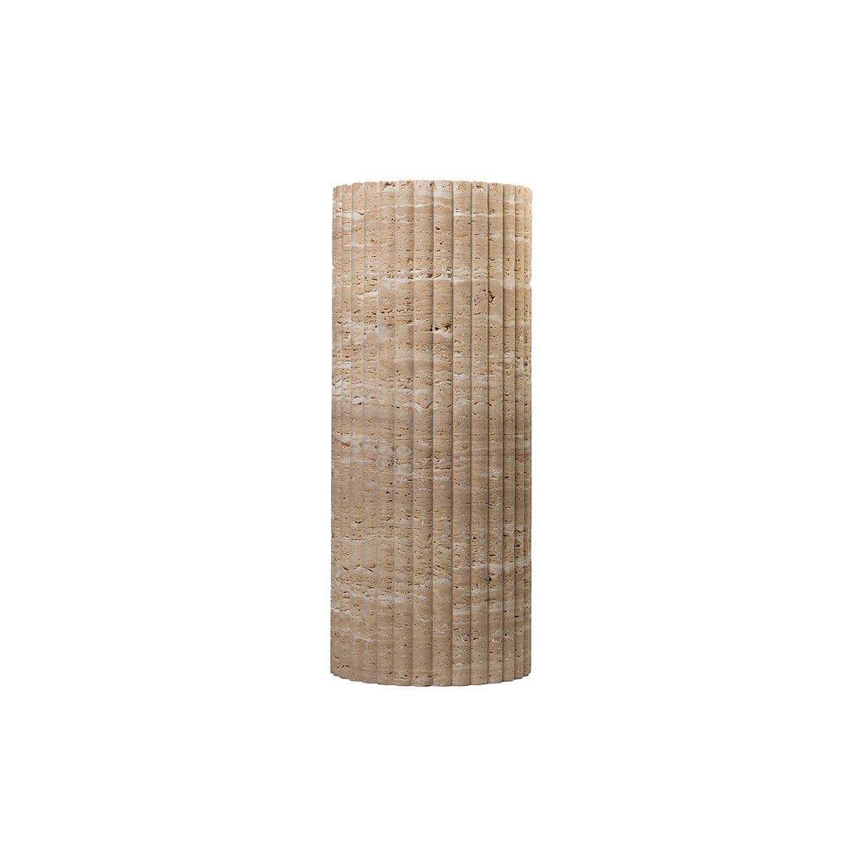 Fluted Plinth - Travertine natural stone furniture New Zealand - Natural Stone Co