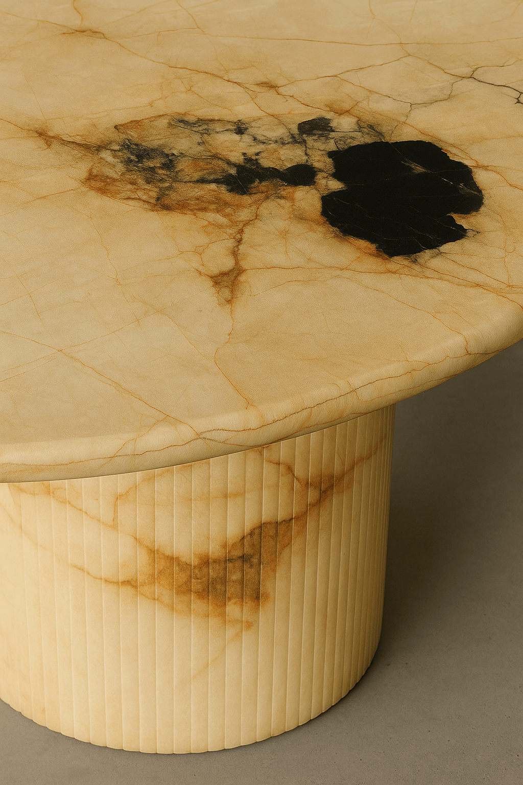 Oval Dining Table - Patagonia Quartzite natural stone furniture New Zealand - Natural Stone Co
