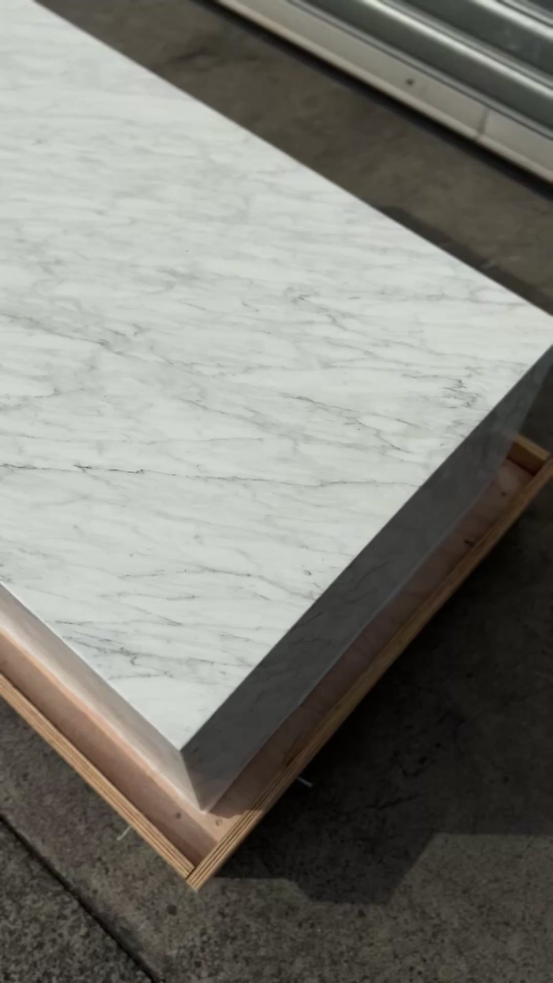Block Coffee Table - Carrara Marble