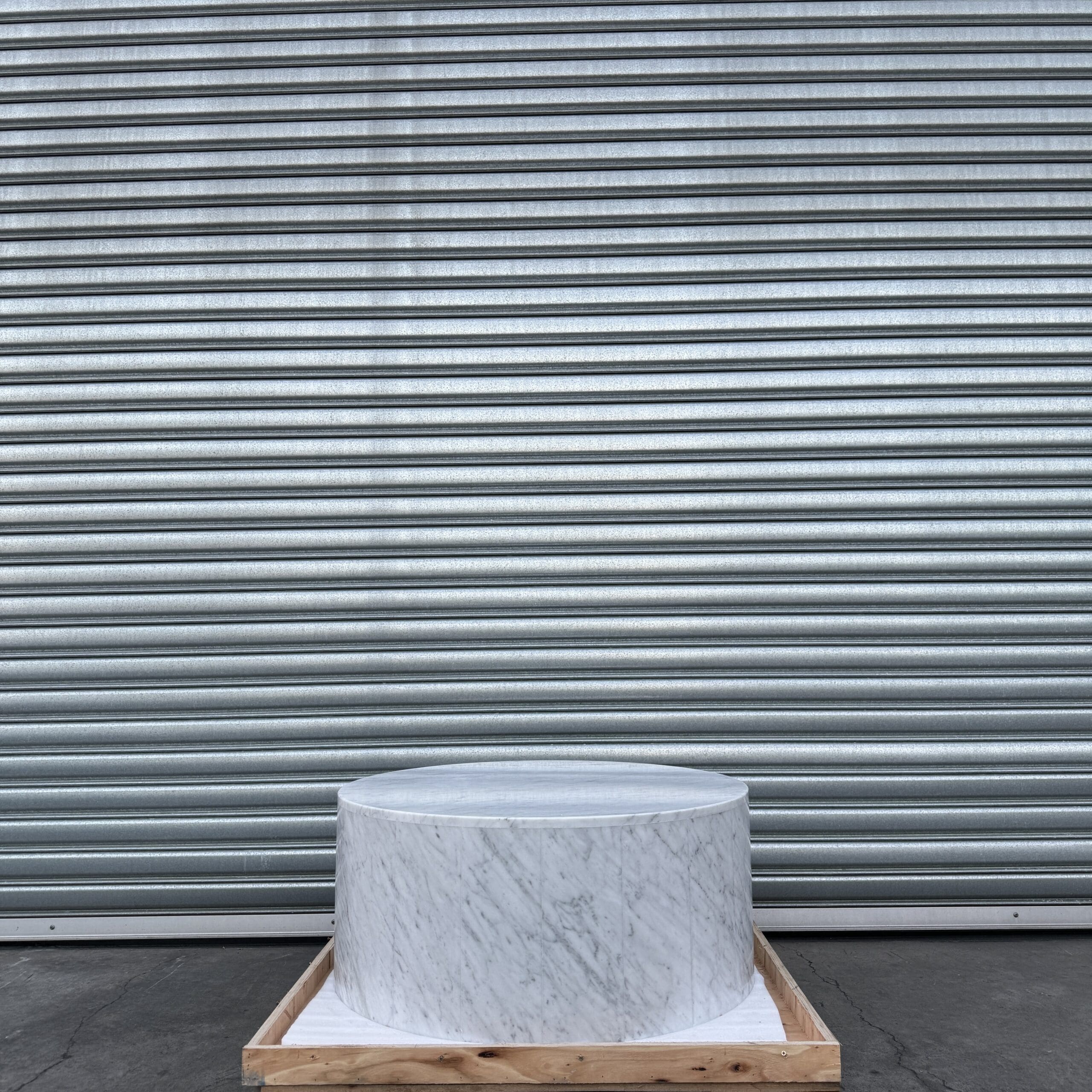 Rounded Coffee Table - Carrara Marble natural stone furniture New Zealand - Natural Stone Co
