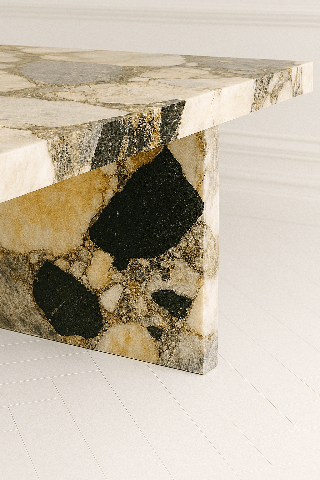 Sachi Dining Table - Patagonia Quartzite natural stone furniture New Zealand - Natural Stone Co