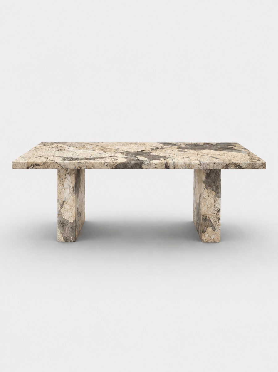 Sachi Dining Table - Patagonia Quartzite natural stone furniture New Zealand - Natural Stone Co
