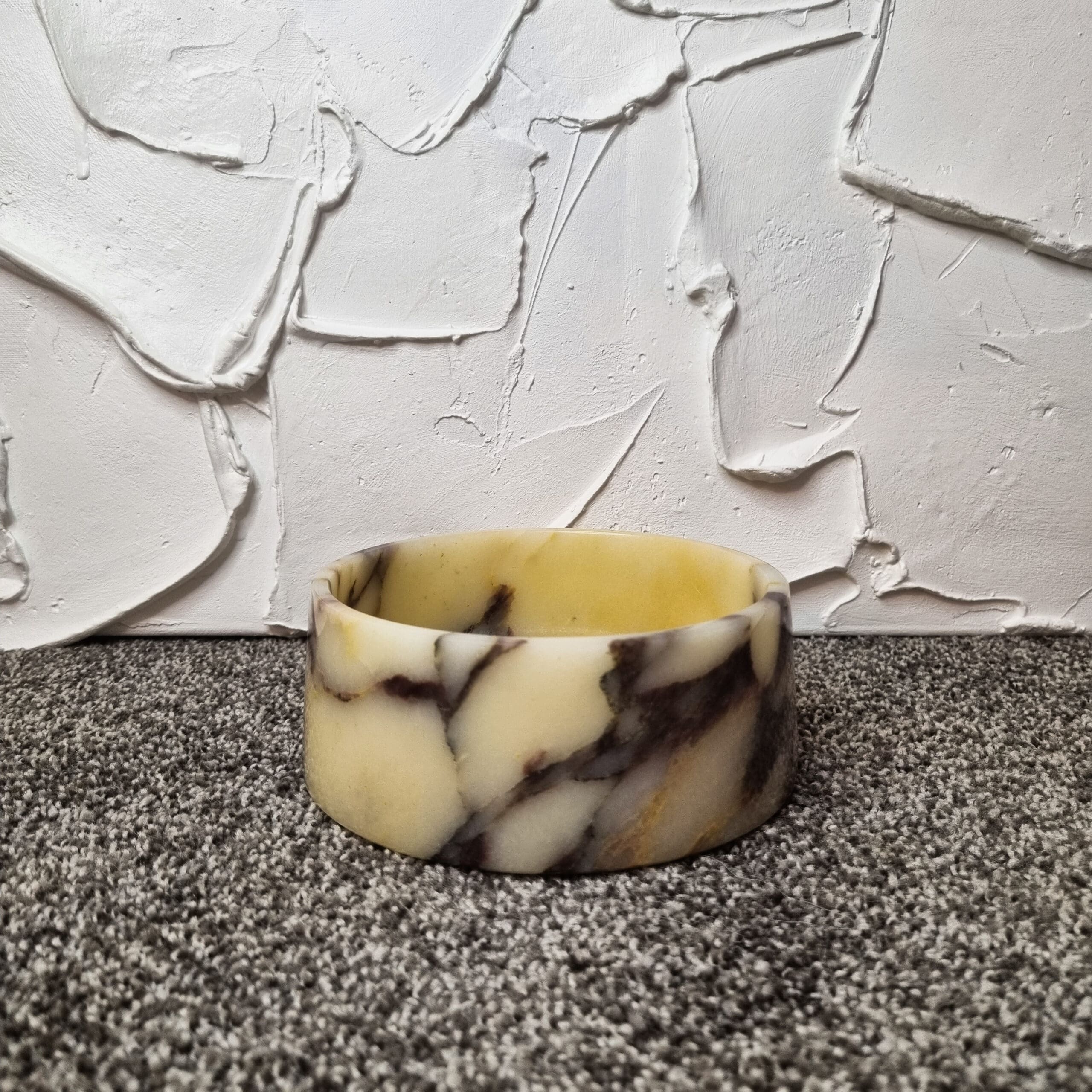 Small Bowl - Viola Calacatta Marble natural stone furniture New Zealand - Natural Stone Co