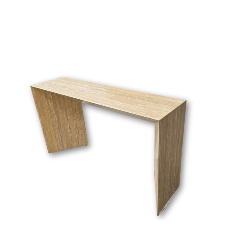 Wolf Hallway Console - Veincut Travertine natural stone furniture New Zealand - Natural Stone Co